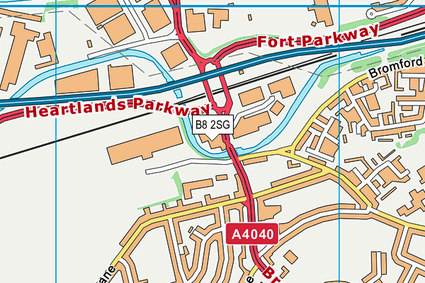 B8 2SG map - OS VectorMap District (Ordnance Survey)