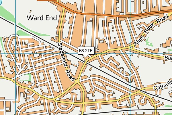 B8 2TE map - OS VectorMap District (Ordnance Survey)
