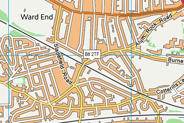 B8 2TF map - OS VectorMap District (Ordnance Survey)