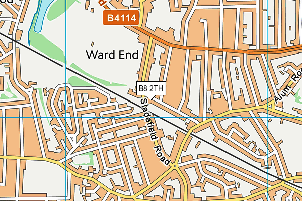 B8 2TH map - OS VectorMap District (Ordnance Survey)