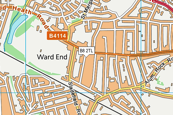 B8 2TL map - OS VectorMap District (Ordnance Survey)