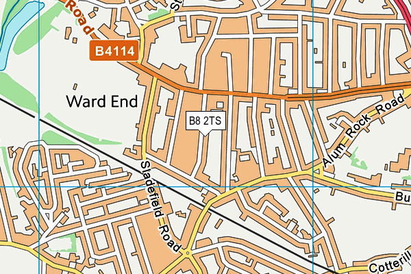 B8 2TS map - OS VectorMap District (Ordnance Survey)