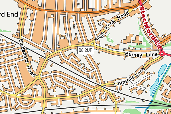 B8 2UF map - OS VectorMap District (Ordnance Survey)
