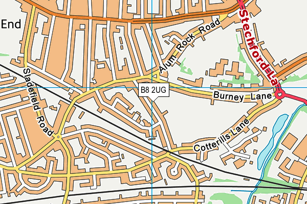 B8 2UG map - OS VectorMap District (Ordnance Survey)