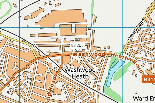 B8 2UL map - OS VectorMap District (Ordnance Survey)