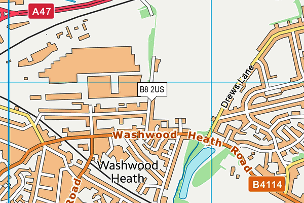 B8 2US map - OS VectorMap District (Ordnance Survey)