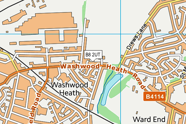 B8 2UT map - OS VectorMap District (Ordnance Survey)