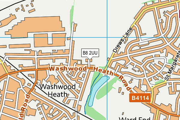 B8 2UU map - OS VectorMap District (Ordnance Survey)