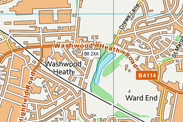 B8 2XA map - OS VectorMap District (Ordnance Survey)