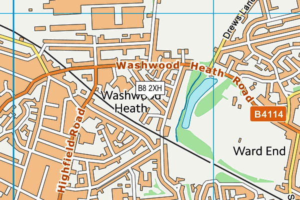 B8 2XH map - OS VectorMap District (Ordnance Survey)