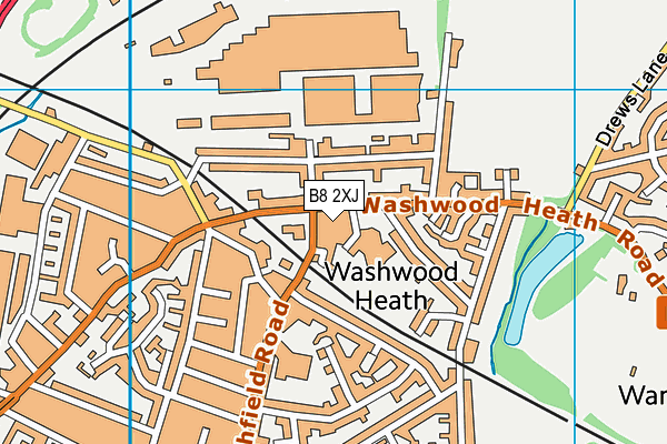 B8 2XJ map - OS VectorMap District (Ordnance Survey)