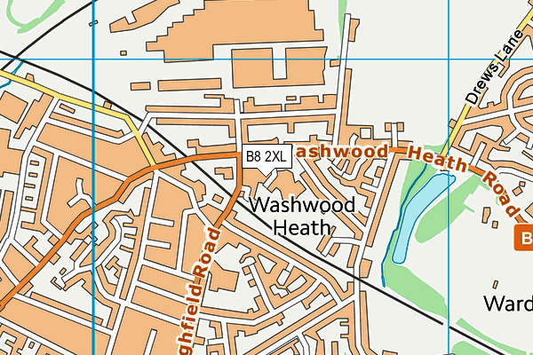 B8 2XL map - OS VectorMap District (Ordnance Survey)