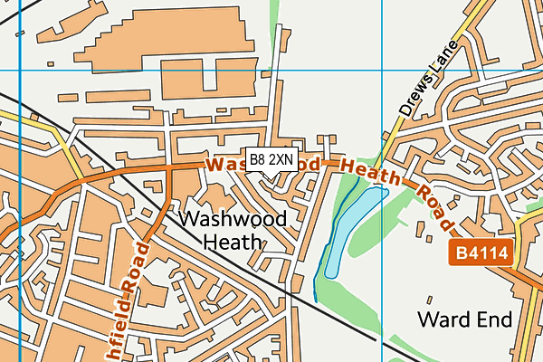 B8 2XN map - OS VectorMap District (Ordnance Survey)