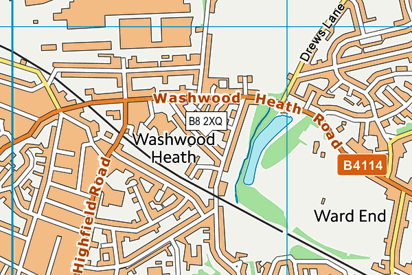 B8 2XQ map - OS VectorMap District (Ordnance Survey)
