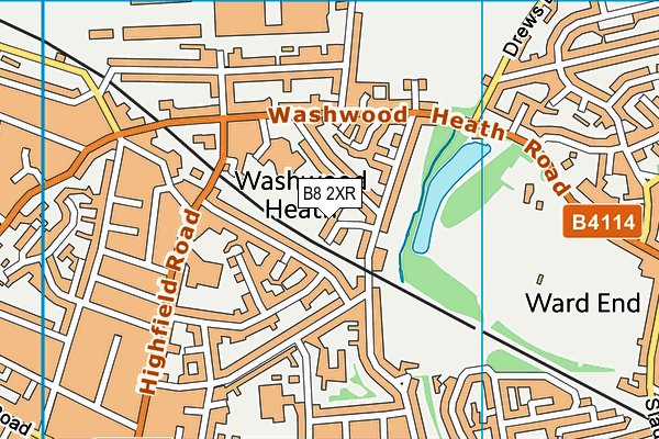 B8 2XR map - OS VectorMap District (Ordnance Survey)