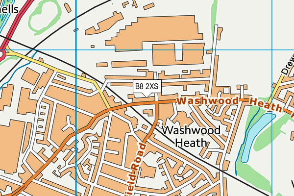 B8 2XS map - OS VectorMap District (Ordnance Survey)