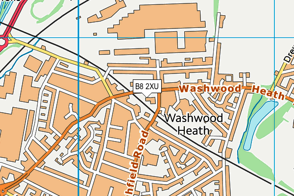 B8 2XU map - OS VectorMap District (Ordnance Survey)