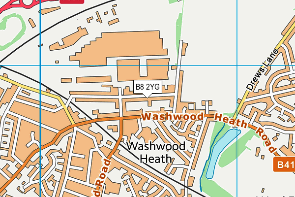 B8 2YG map - OS VectorMap District (Ordnance Survey)