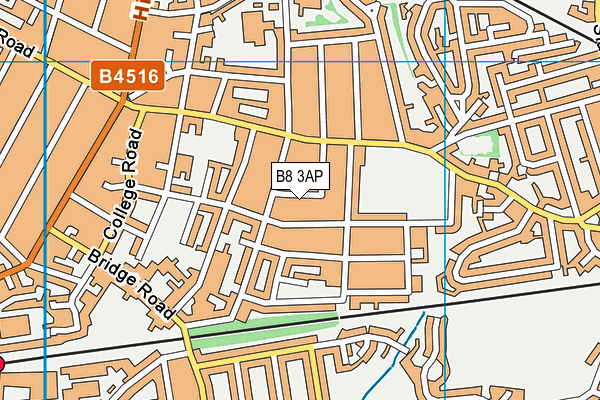 B8 3AP map - OS VectorMap District (Ordnance Survey)