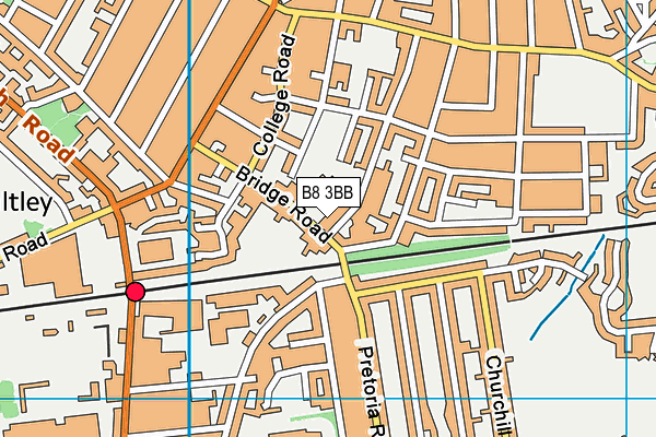 B8 3BB map - OS VectorMap District (Ordnance Survey)