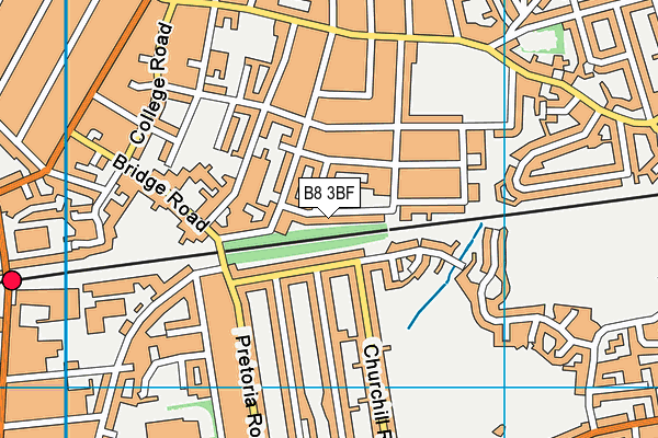 B8 3BF map - OS VectorMap District (Ordnance Survey)