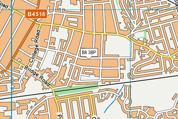 B8 3BP map - OS VectorMap District (Ordnance Survey)