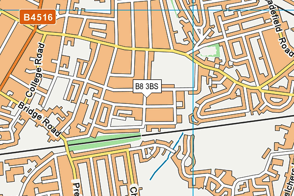 B8 3BS map - OS VectorMap District (Ordnance Survey)