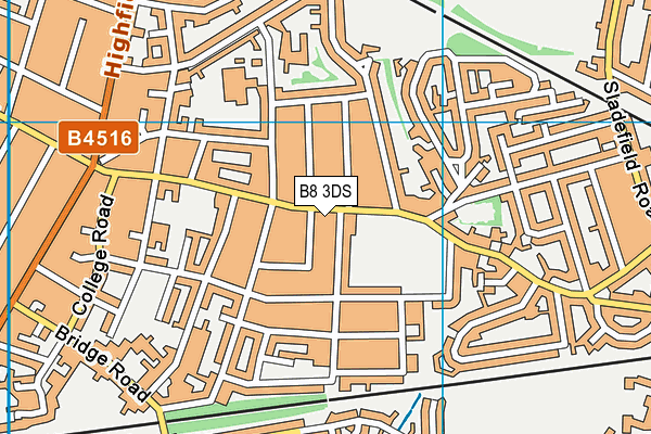 B8 3DS map - OS VectorMap District (Ordnance Survey)