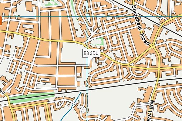 B8 3DU map - OS VectorMap District (Ordnance Survey)