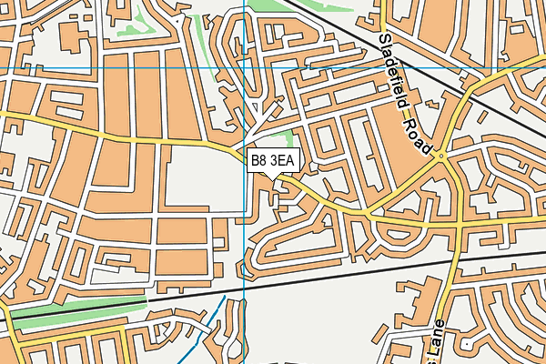 B8 3EA map - OS VectorMap District (Ordnance Survey)