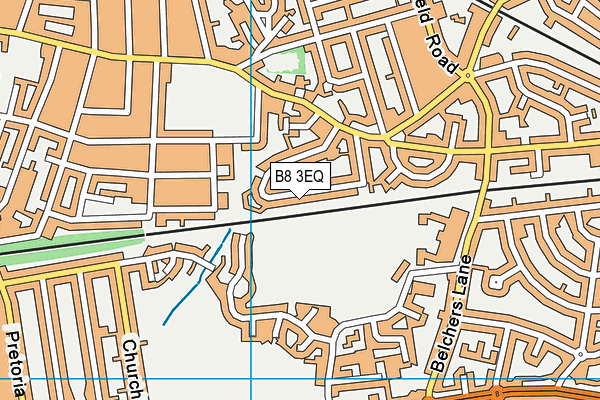B8 3EQ map - OS VectorMap District (Ordnance Survey)