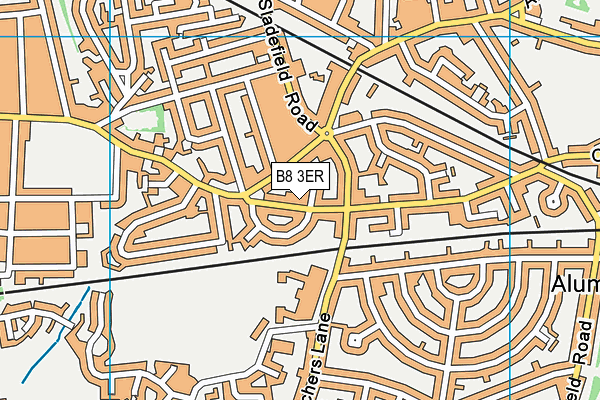 B8 3ER map - OS VectorMap District (Ordnance Survey)