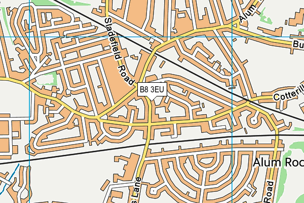 B8 3EU map - OS VectorMap District (Ordnance Survey)