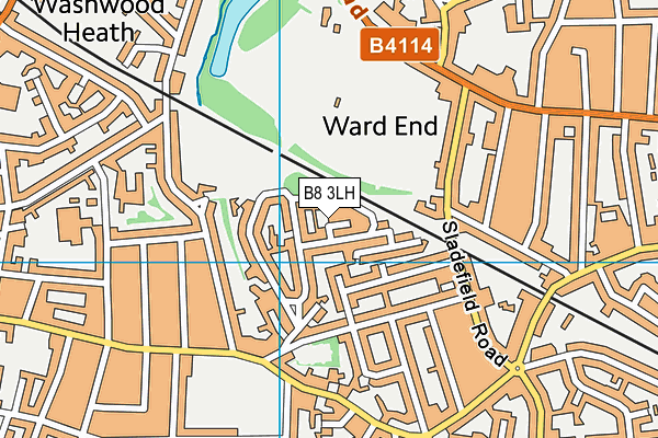 B8 3LH map - OS VectorMap District (Ordnance Survey)
