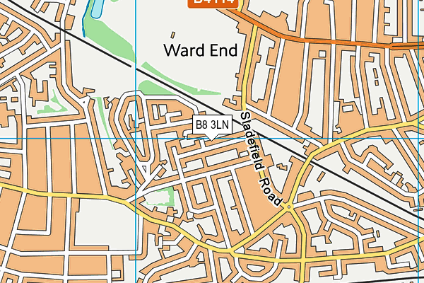 B8 3LN map - OS VectorMap District (Ordnance Survey)