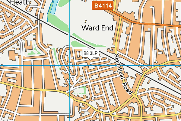 B8 3LP map - OS VectorMap District (Ordnance Survey)