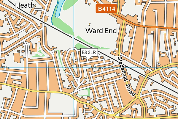 B8 3LR map - OS VectorMap District (Ordnance Survey)