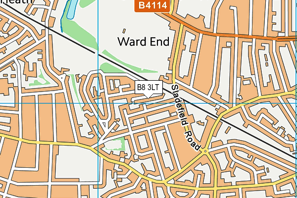 B8 3LT map - OS VectorMap District (Ordnance Survey)