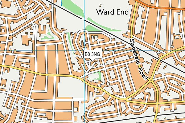 B8 3NG map - OS VectorMap District (Ordnance Survey)