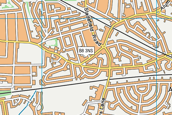 B8 3NS map - OS VectorMap District (Ordnance Survey)