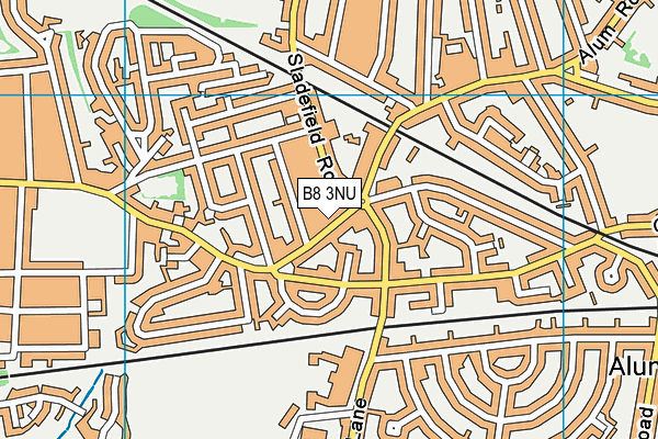 B8 3NU map - OS VectorMap District (Ordnance Survey)