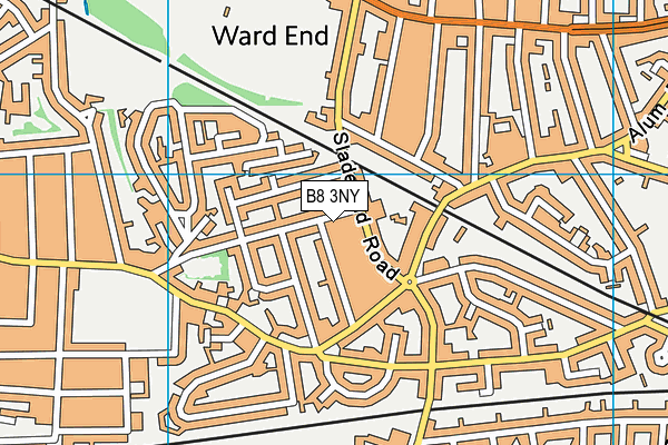 B8 3NY map - OS VectorMap District (Ordnance Survey)