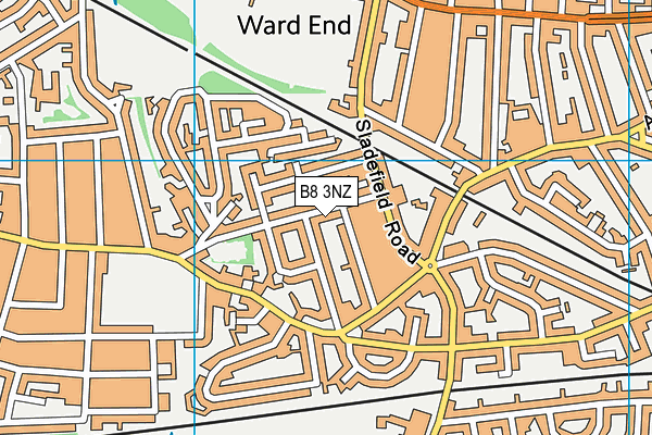 B8 3NZ map - OS VectorMap District (Ordnance Survey)