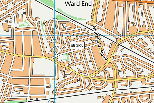 B8 3PA map - OS VectorMap District (Ordnance Survey)