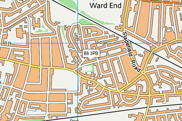 B8 3PB map - OS VectorMap District (Ordnance Survey)