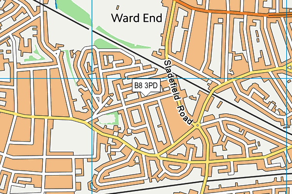 B8 3PD map - OS VectorMap District (Ordnance Survey)