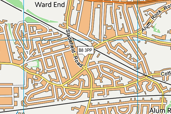 B8 3PP map - OS VectorMap District (Ordnance Survey)