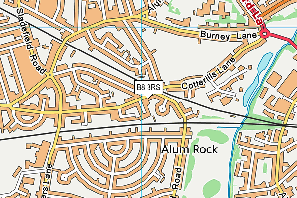 B8 3RS map - OS VectorMap District (Ordnance Survey)