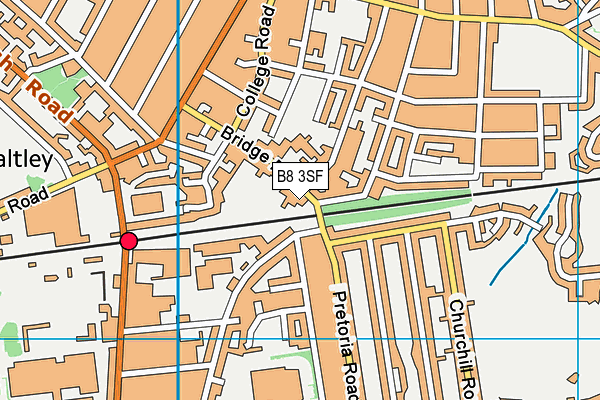 B8 3SF map - OS VectorMap District (Ordnance Survey)