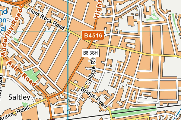 B8 3SH map - OS VectorMap District (Ordnance Survey)